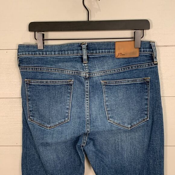 J Crew selvedge toothpick woman’s size 30 denim jeans medium blue wash color - Picture 7 of 10